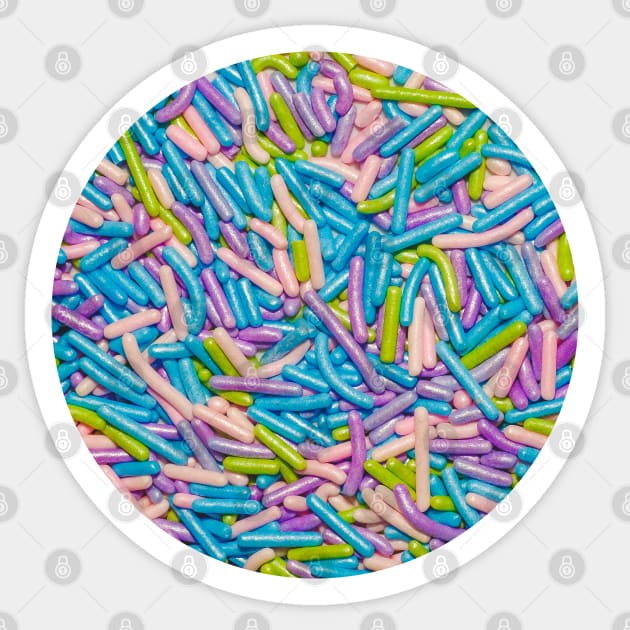 Pastel Candy Sprinkles Circle Photograph Sticker by love-fi